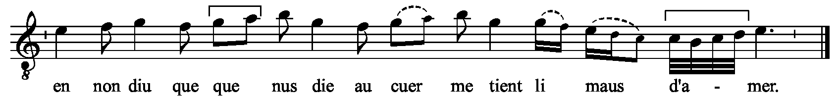 Refrain musical notation